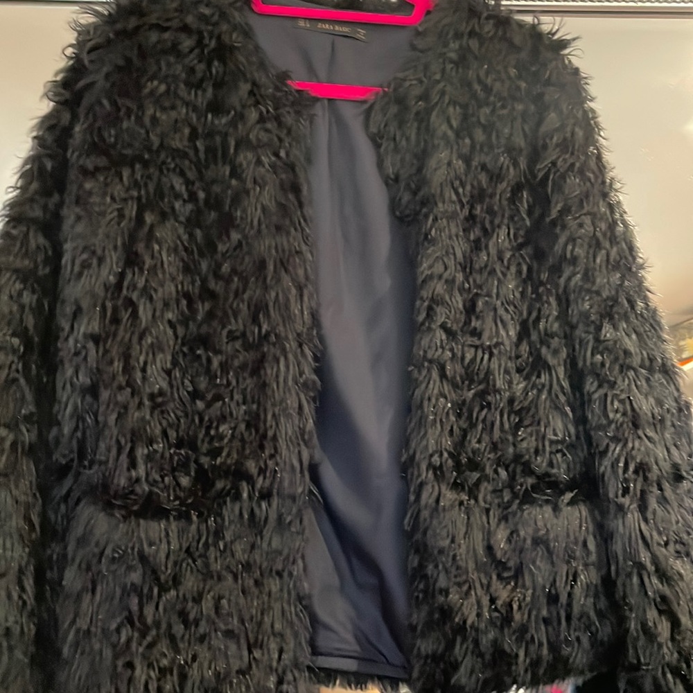 Zara faux fur jacket